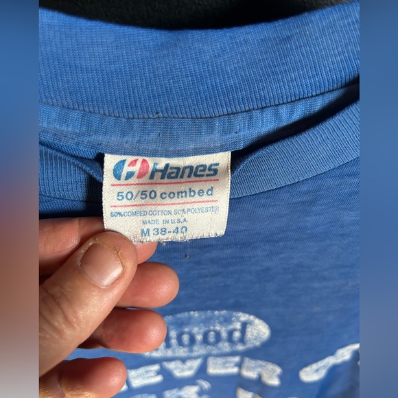 Vintage 70s/80s 50/50 Cotton Poly Hood Phish Unisex Tshirt Size M - Picture 5 of 5